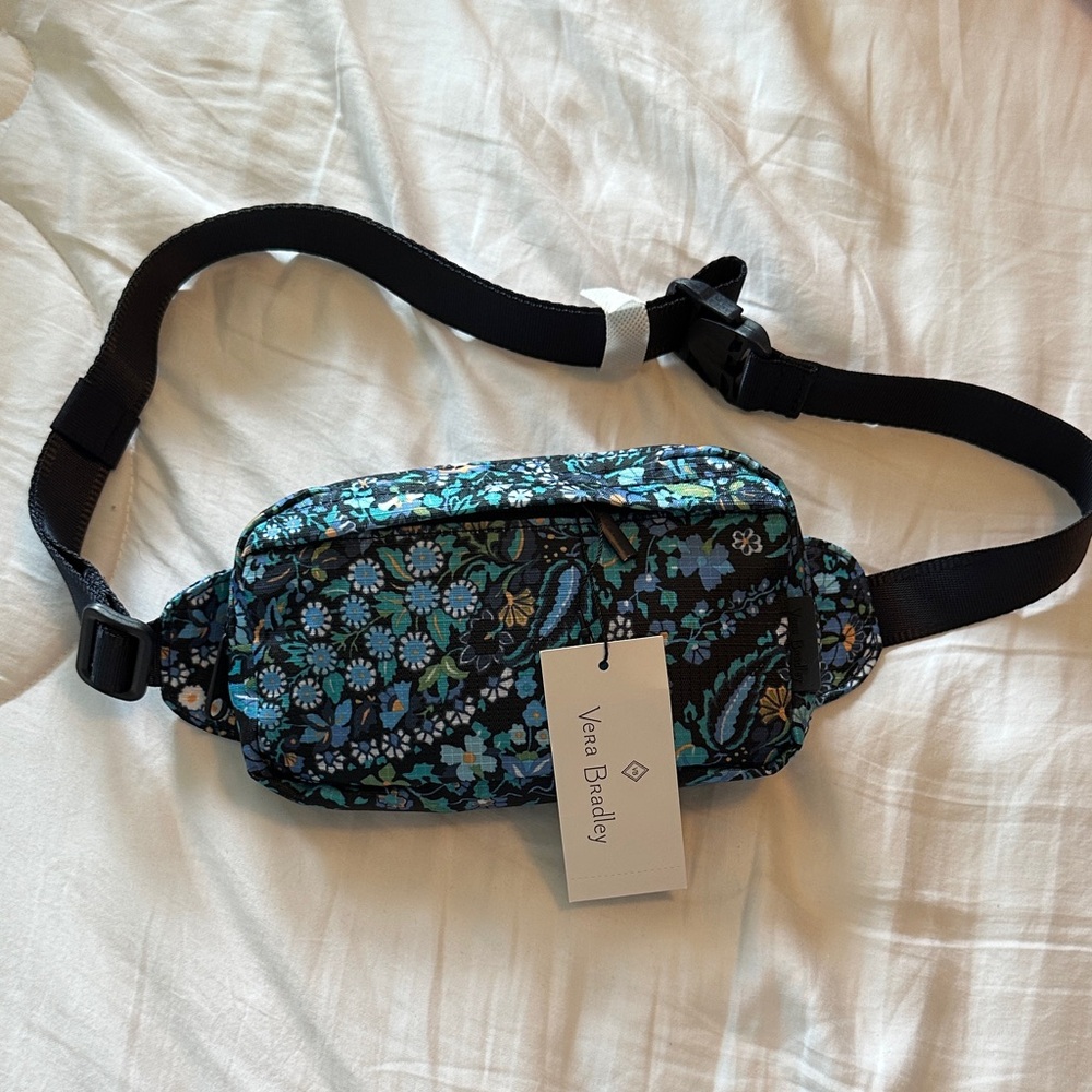 Vera Bradley Blue and Green Patterned Waist Bag